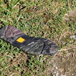 Verlohrene Schuhsohle
