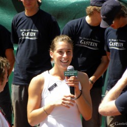 Die strahlende Siegerin Andrea Petkovic