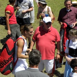 Andrea Petkovic wird gefeiert