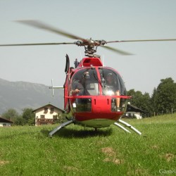Red Bull Helicopter bei den Gastein Ladies