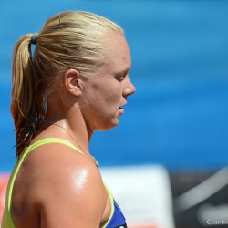 Viktorija Golubic (SUI) vs. Kiki Bertens (NED)  Foto: Gerhard Michel