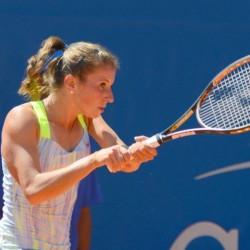 Shahar Peer (ISR) vs. Annika Beck (GER)  Foto: Gerhard Michel