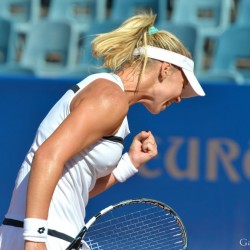 Patricia Mayr-Achleitner (AUT) vs. Tereza Mrdeza (CRO)  Foto: Gerhard Michel