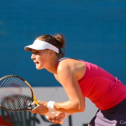 Begu (ROU) / Svitolina (UKR) vs. Hrdinova (CZE) / Peer (ISR)  Foto: Gerhard Michel