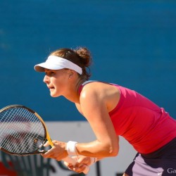 Begu (ROU) / Svitolina (UKR) vs. Hrdinova (CZE) / Peer (ISR)  Foto: Gerhard Michel