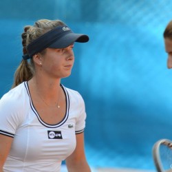 Begu (ROU) / Svitolina (UKR) vs. Hrdinova (CZE) / Peer (ISR)  Foto: Gerhard Michel