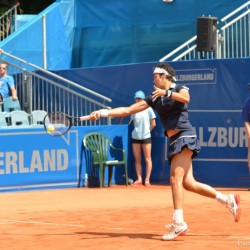 Sandra Klemenschits (AUT) / Andreja Klepac (SLO) vs. Kristina Barrois (GER) / Eleni Daniilidou (GRE)   Foto: Gerhard Michel