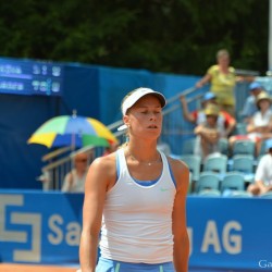 Andrea Hlavackova (CZE) vs. Yvonne Meusburger (AUT)   Foto: Gerhard Michel