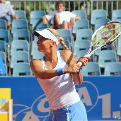 Andrea Hlavackova (CZE) vs. Viktoija Golubic (SUI)   Foto: Gerhard Michel