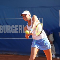 Andrea Hlavackova (CZE) vs. Viktoija Golubic (SUI)   Foto: Gerhard Michel