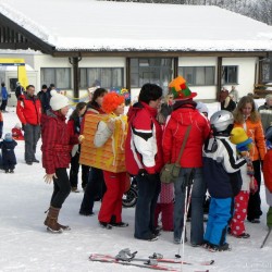 Andrang beim Glücksrad