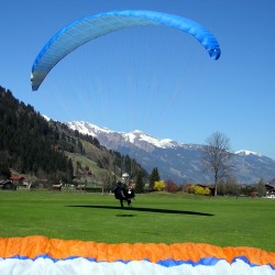 Landung am Golfplatz Gastein - Loch 18