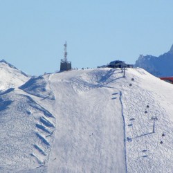 Stubnerkogel mit Sender, Bergstation Senderbahn, Bergstation Stubnerkogel