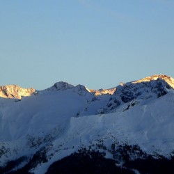 Alpenglühen - Blick von der Haitzingalm