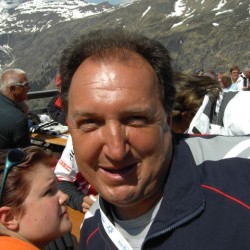 Weiss FRanz, der Praesident des Skiclub Bad Gastein