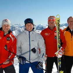 Bernhard Gruber, Alex Mann, Georg Streitberger und Gerhard Hofer