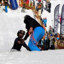 SnowXcross Dorfgastein: waterslide contest