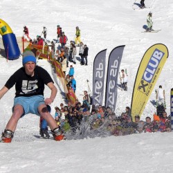 SnowXcross Dorfgastein: waterslide contest