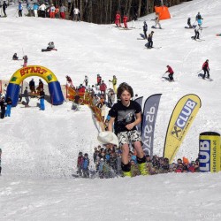 SnowXcross Dorfgastein: waterslide contest