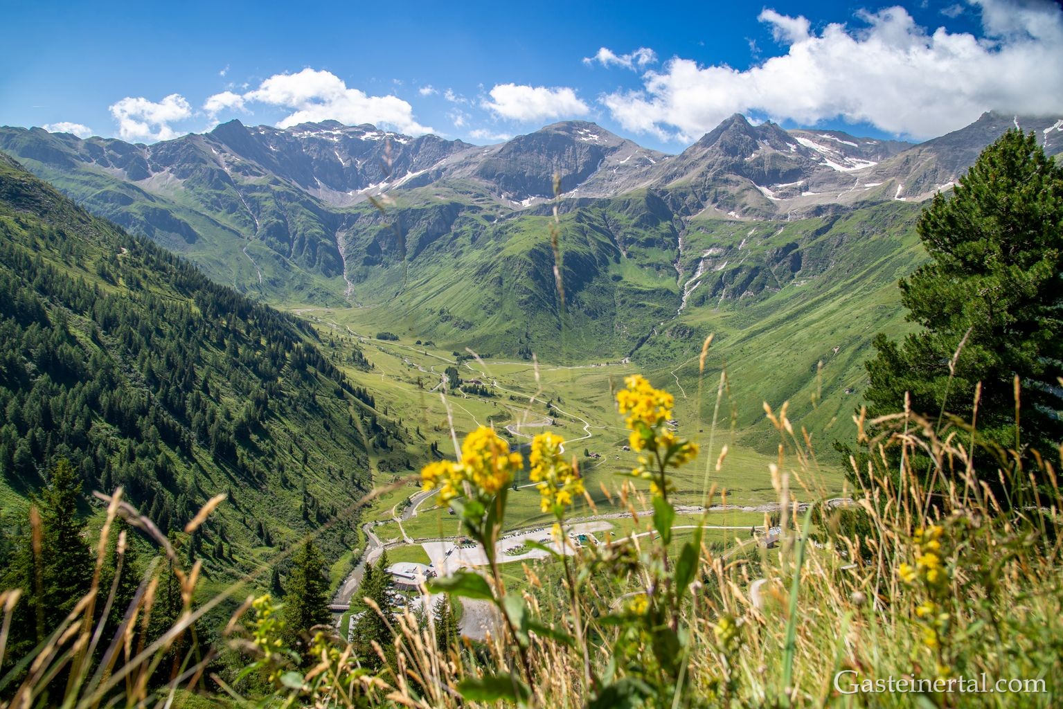 <Beeindruckender Blick auf Sportgastein bzw. das Gasteiner Nassfeld