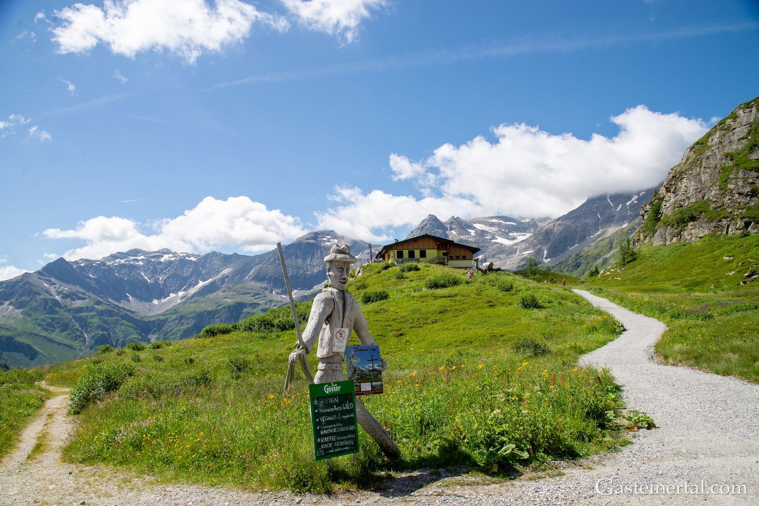 <Blick zur Bockhartseehütte