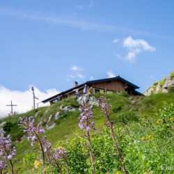 Blick zur Bockhartseehütte