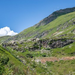 Die Stufe zwischen unterem und oberem Bockhartsee