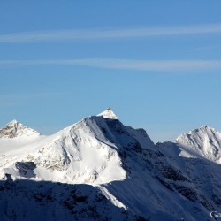 Sonnblick und rechts der Großglockner