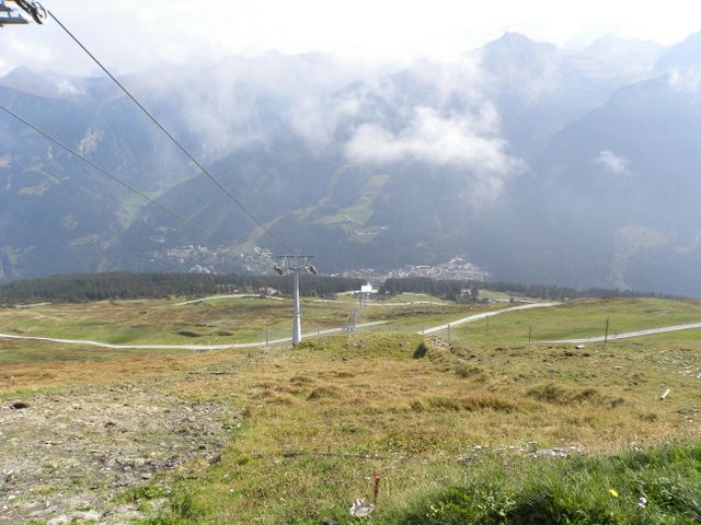 <Blick von der Bergstation Richtung Bad Gastein