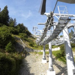 Ausfahrt Mittelstation Richtung Bergstation