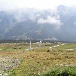 Blick von der Bergstation Richtung Bad Gastein