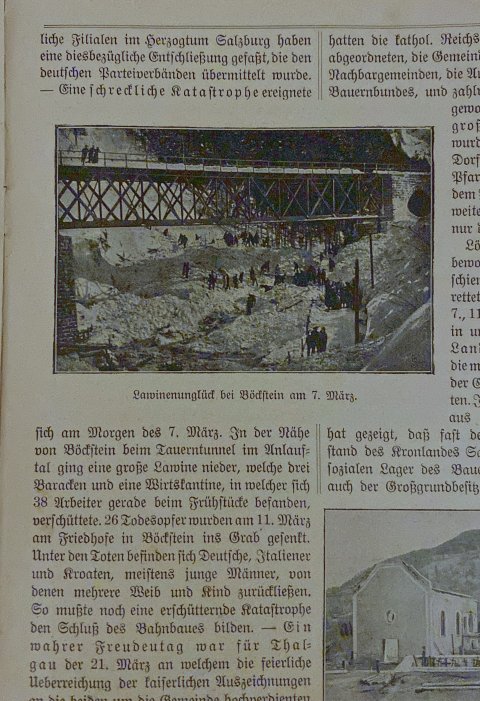Anno dazumal - Das Lawinenunglück im Anlauftal 1909